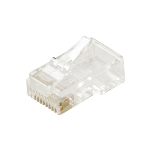 Plug, Modular, 4C, 6 x 4 RJ11, Stranded, Flat